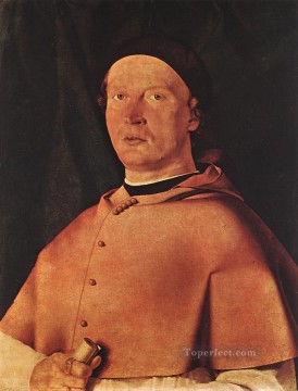 Obispo Bernardo de Rossi Renacimiento Lorenzo Lotto Pinturas al óleo